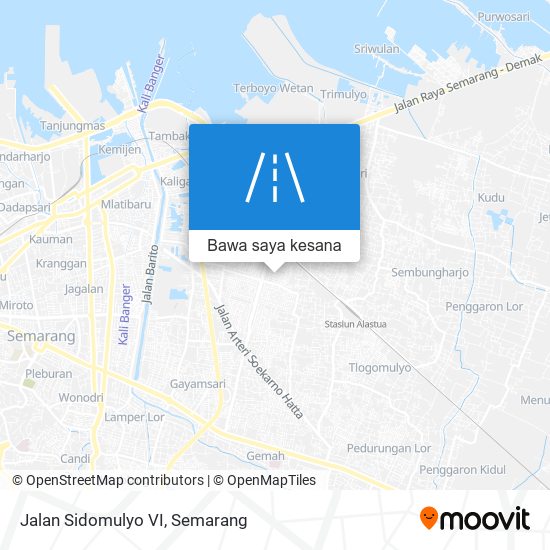 Peta Jalan Sidomulyo VI