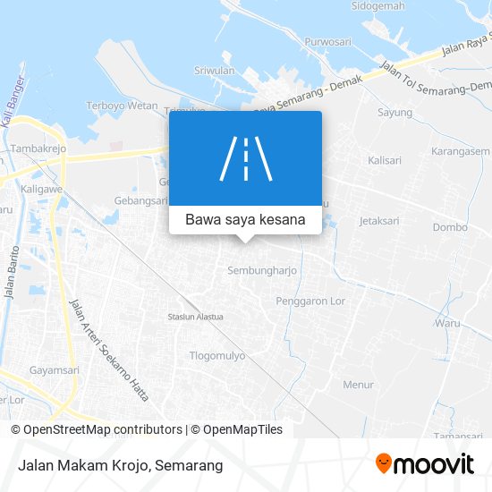 Peta Jalan Makam Krojo