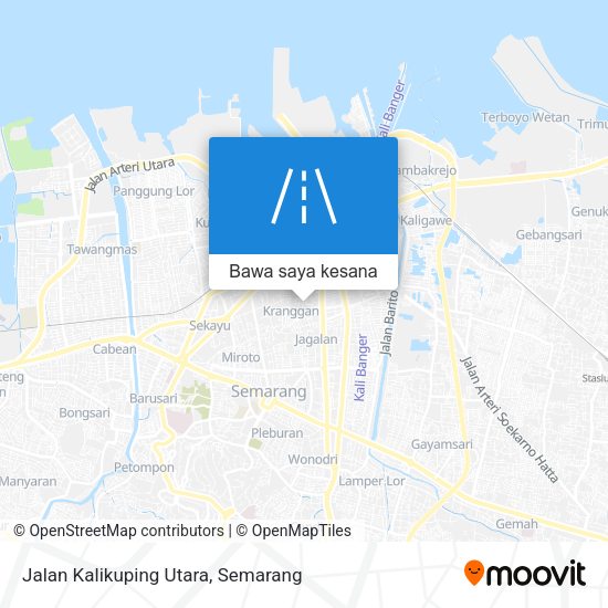 Peta Jalan Kalikuping Utara