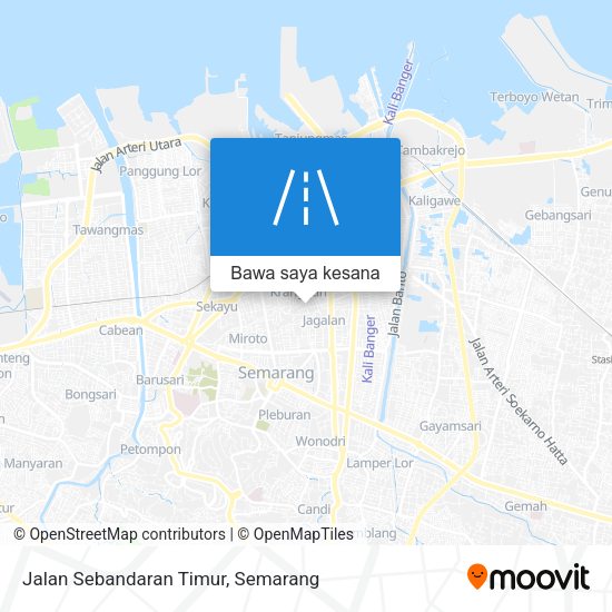 Peta Jalan Sebandaran Timur