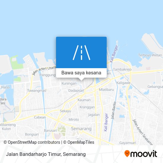 Peta Jalan Bandarharjo Timur