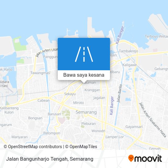 Peta Jalan Bangunharjo Tengah