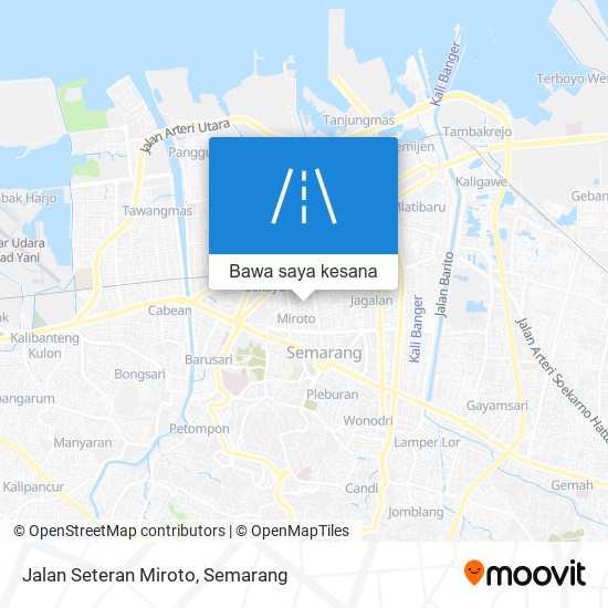 Peta Jalan Seteran Miroto