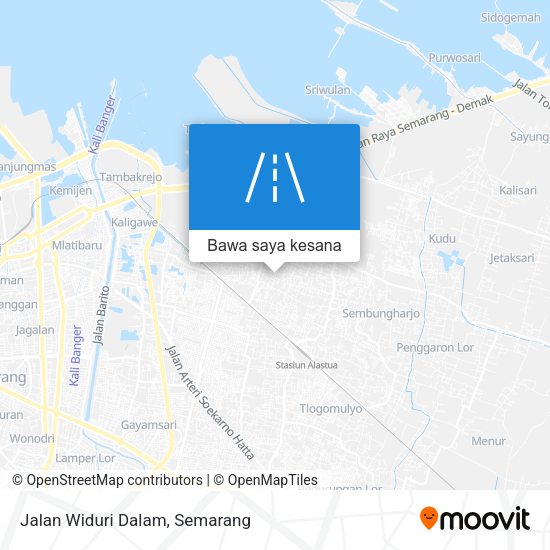 Peta Jalan Widuri Dalam