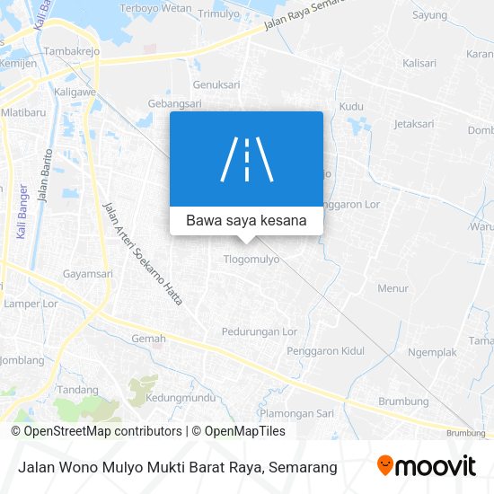 Peta Jalan Wono Mulyo Mukti Barat Raya