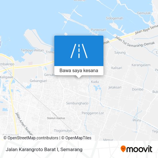 Peta Jalan Karangroto Barat I