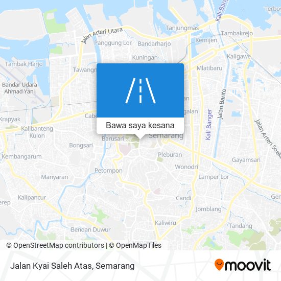 Peta Jalan Kyai Saleh Atas