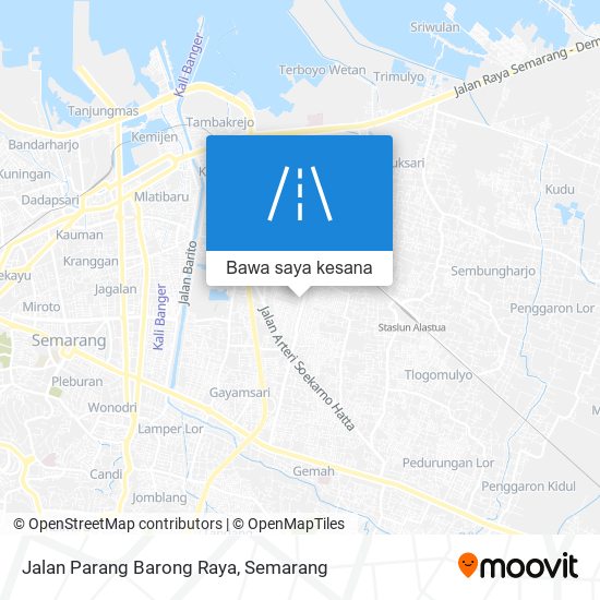 Peta Jalan Parang Barong Raya
