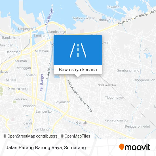 Peta Jalan Parang Barong Raya