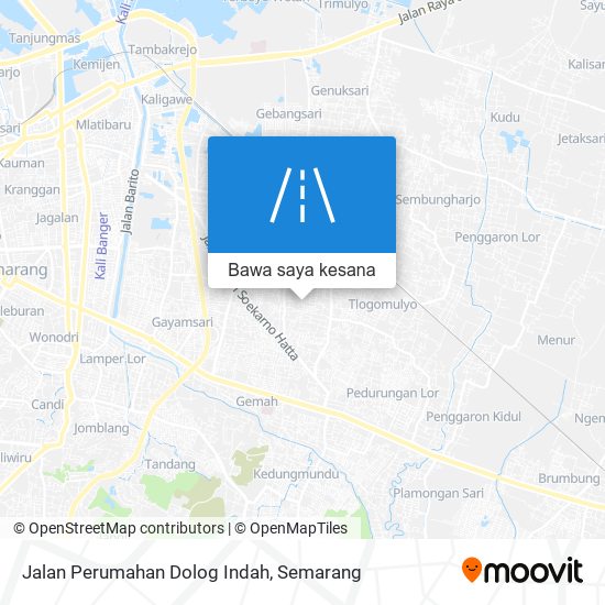 Peta Jalan Perumahan Dolog Indah