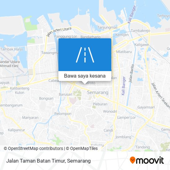 Peta Jalan Taman Batan Timur