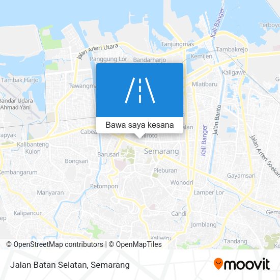 Peta Jalan Batan Selatan