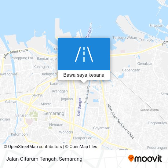Peta Jalan Citarum Tengah