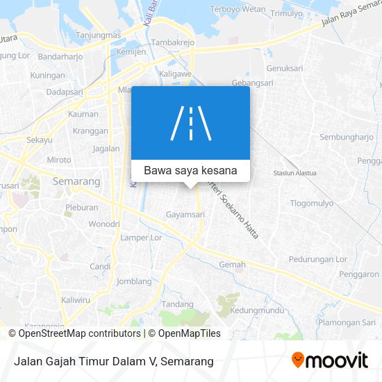 Peta Jalan Gajah Timur Dalam V