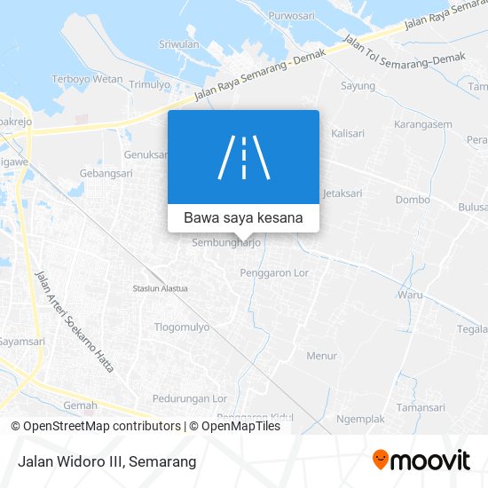 Peta Jalan Widoro III