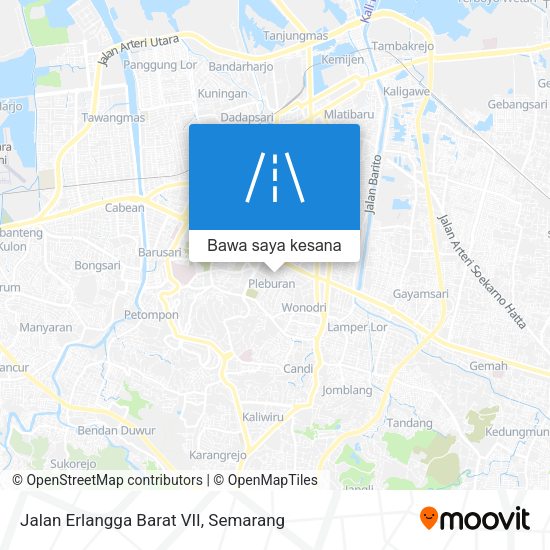 Peta Jalan Erlangga Barat VII