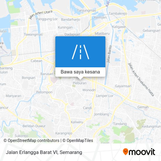 Peta Jalan Erlangga Barat VI