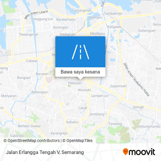 Peta Jalan Erlangga Tengah V