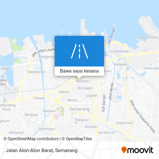 Peta Jalan Alon-Alon Barat