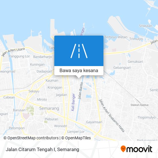 Peta Jalan Citarum Tengah I