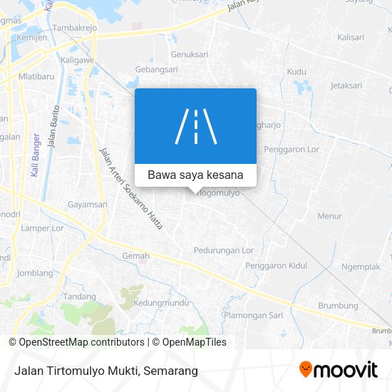 Peta Jalan Tirtomulyo Mukti