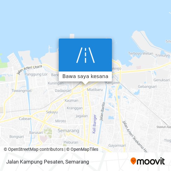 Peta Jalan Kampung Pesaten