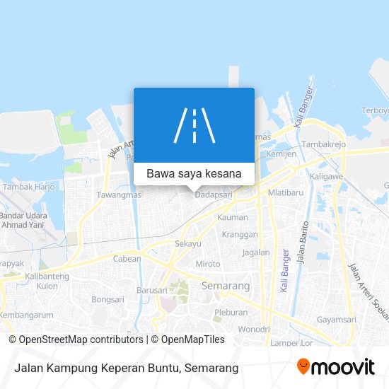 Peta Jalan Kampung Keperan Buntu