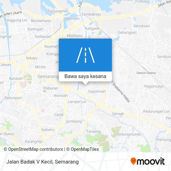 Peta Jalan Badak V Kecil