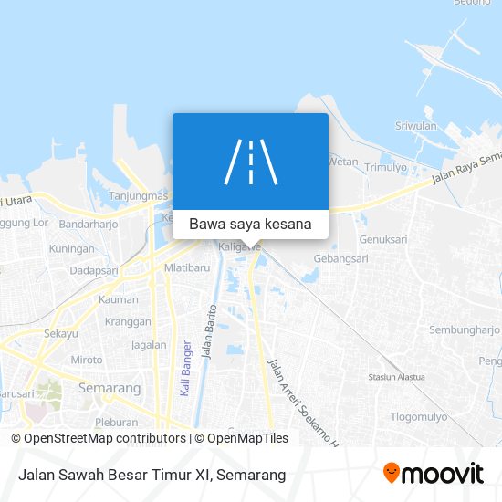 Peta Jalan Sawah Besar Timur XI