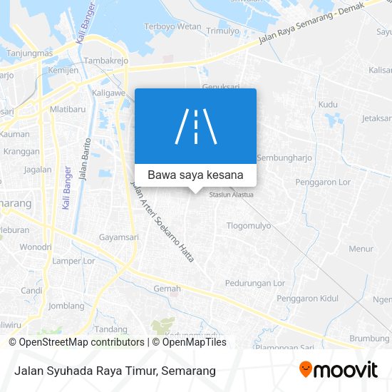 Peta Jalan Syuhada Raya Timur