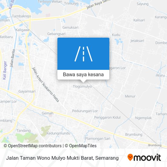 Peta Jalan Taman Wono Mulyo Mukti Barat