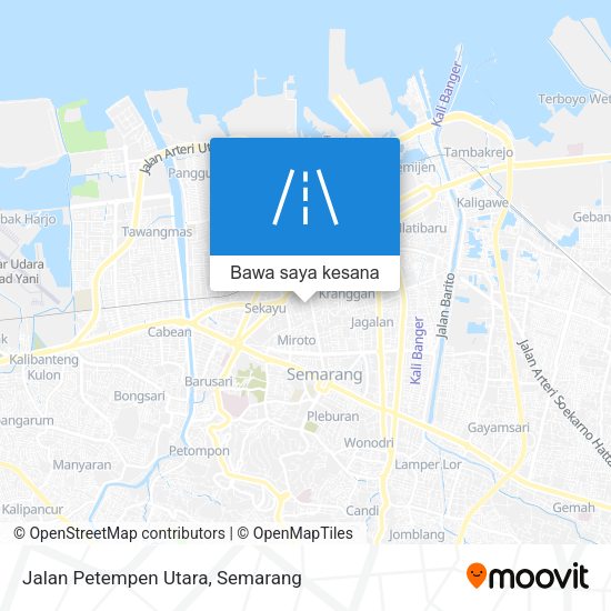 Peta Jalan Petempen Utara