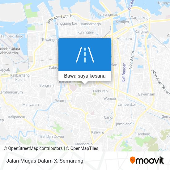 Peta Jalan Mugas Dalam X