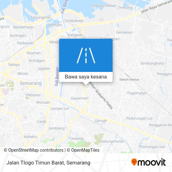 Peta Jalan Tlogo Timun Barat