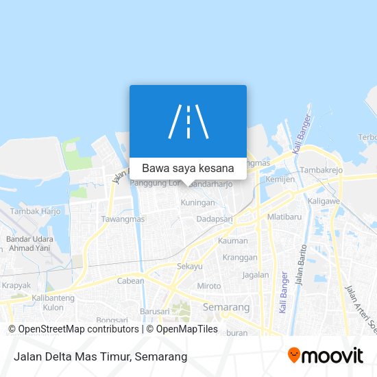 Peta Jalan Delta Mas Timur