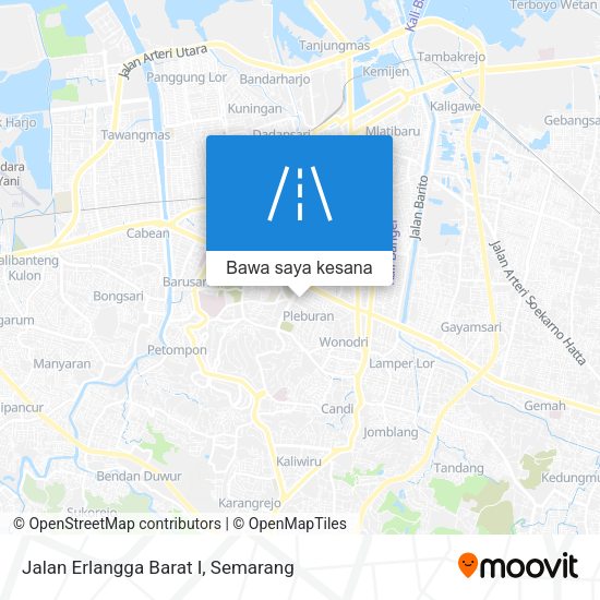 Peta Jalan Erlangga Barat I
