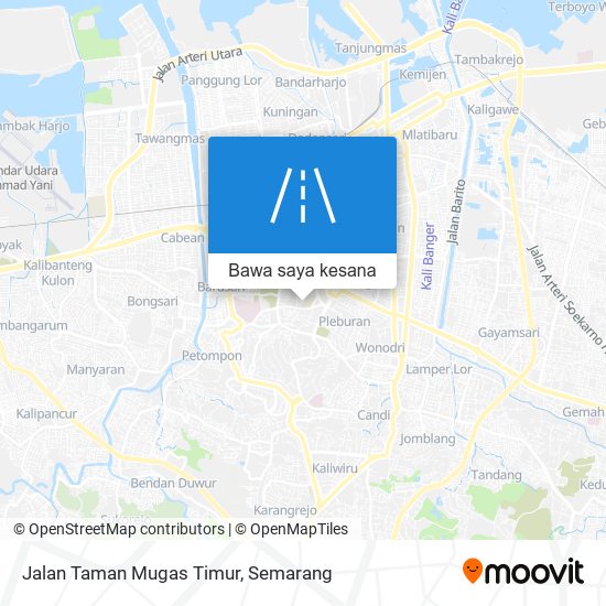 Peta Jalan Taman Mugas Timur