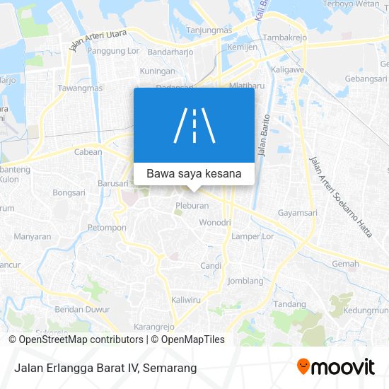 Peta Jalan Erlangga Barat IV