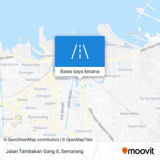 Peta Jalan Tambakan Gang II
