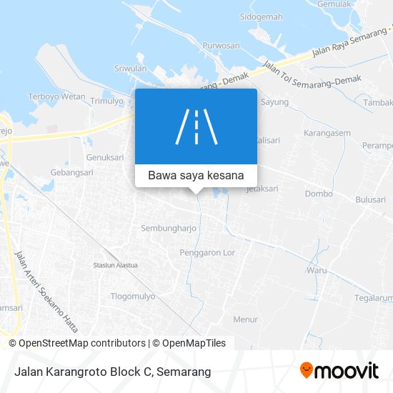 Peta Jalan Karangroto Block C