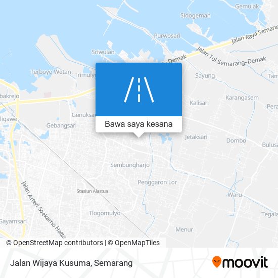 Peta Jalan Wijaya Kusuma