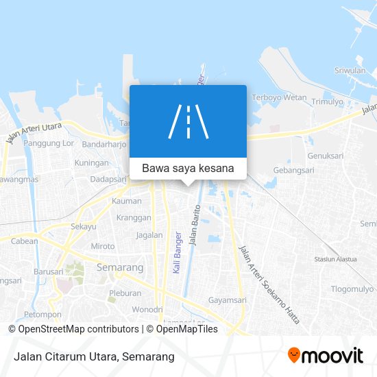 Peta Jalan Citarum Utara