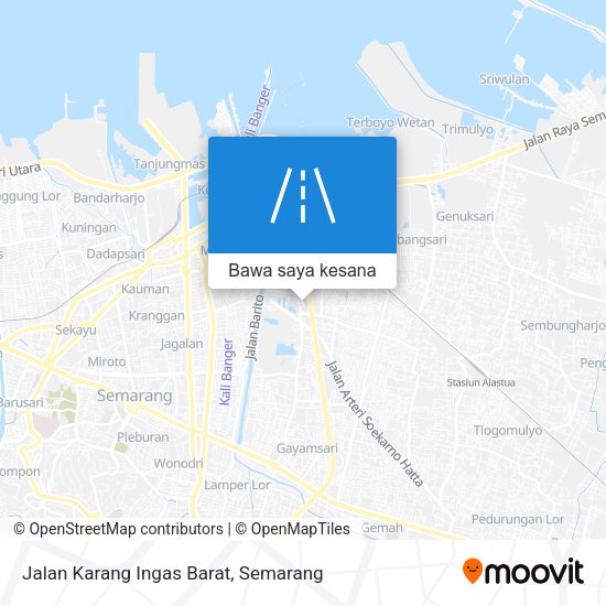 Peta Jalan Karang Ingas Barat