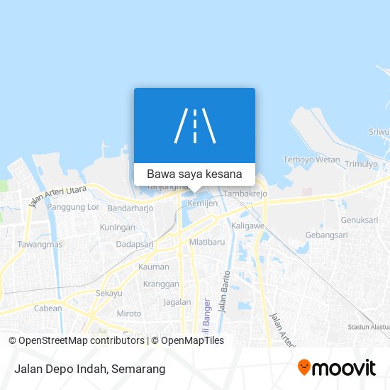 Peta Jalan Depo Indah