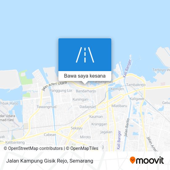 Peta Jalan Kampung Gisik Rejo