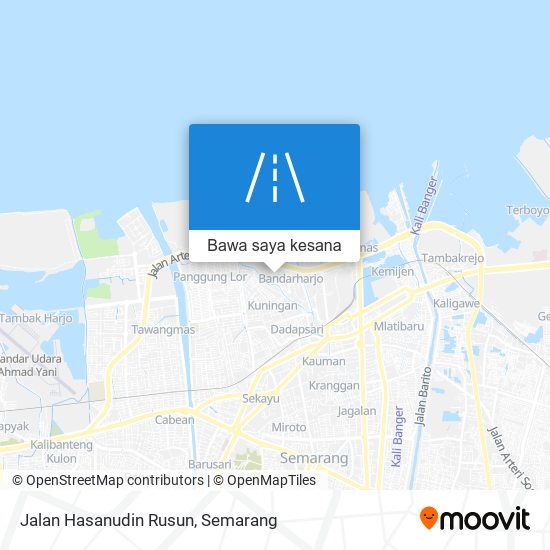 Peta Jalan Hasanudin Rusun