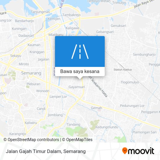 Peta Jalan Gajah Timur Dalam