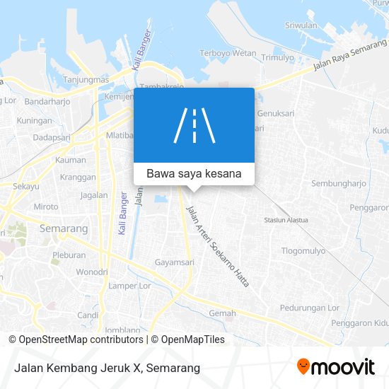 Peta Jalan Kembang Jeruk X