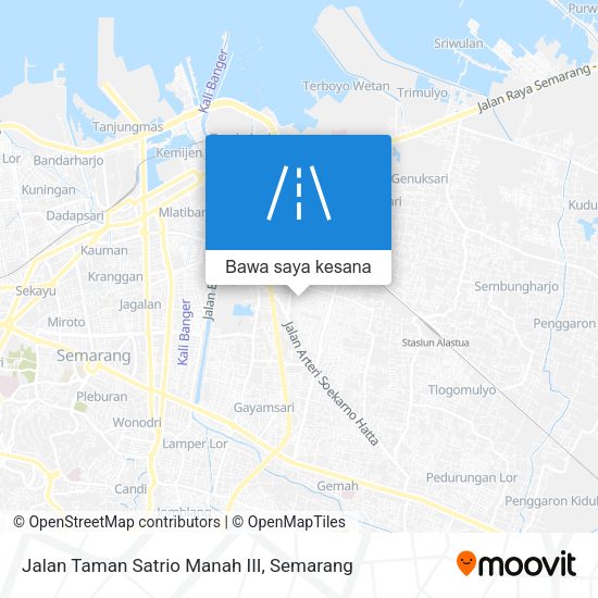 Peta Jalan Taman Satrio Manah III