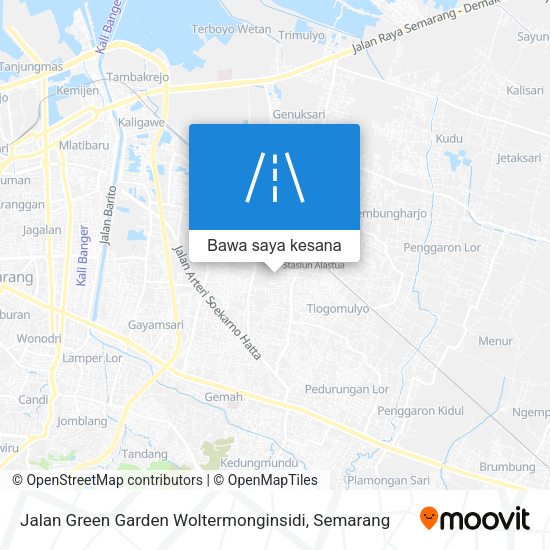 Peta Jalan Green Garden Woltermonginsidi